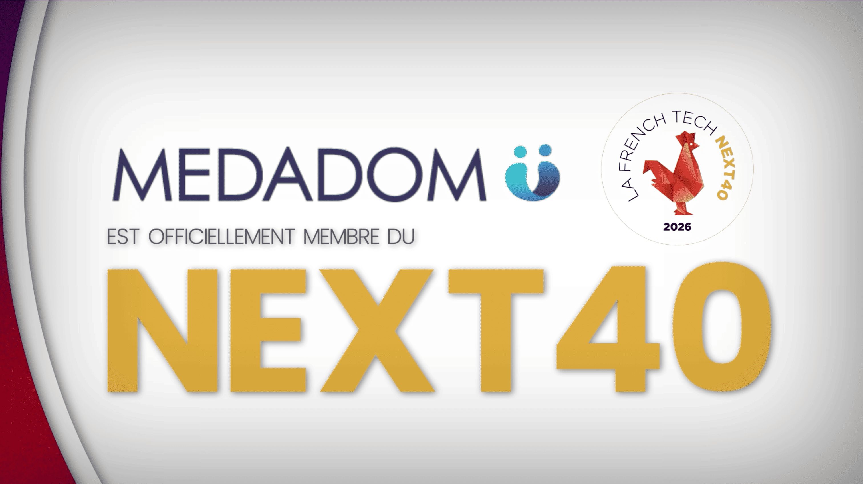 MEDADOM intègre le programme Next40 de la French Tech